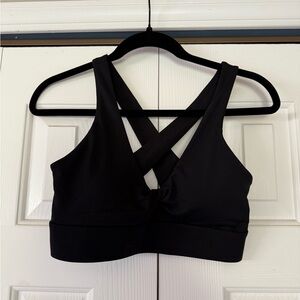 Fabletics Black Crisscross Sports Bra